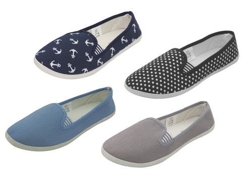 Damen canvas slipper - canvas, gr.37